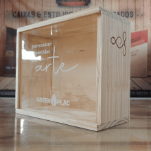caixa de madeira tampa deslizante em acrilico; caixas de madeira tampa acrilico